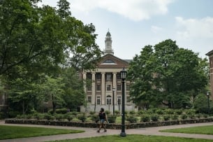 A picture of the tranquil UNC Chapel Hill campus from June.